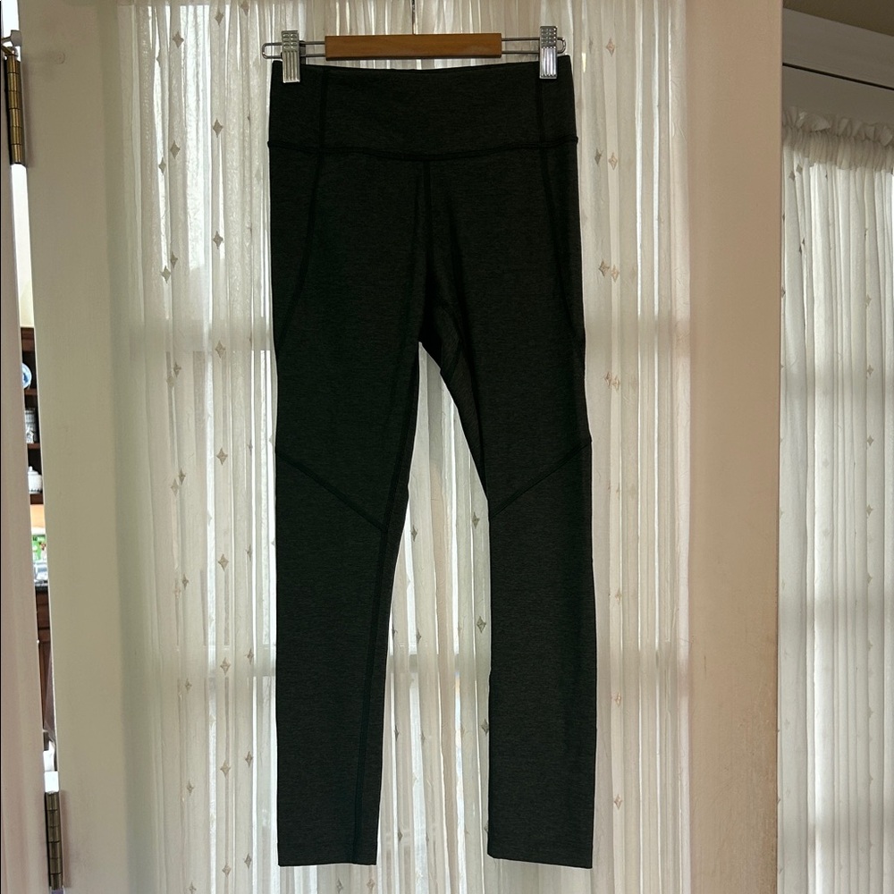 Outdoor Voices Full Length Heather Green Active Leggings